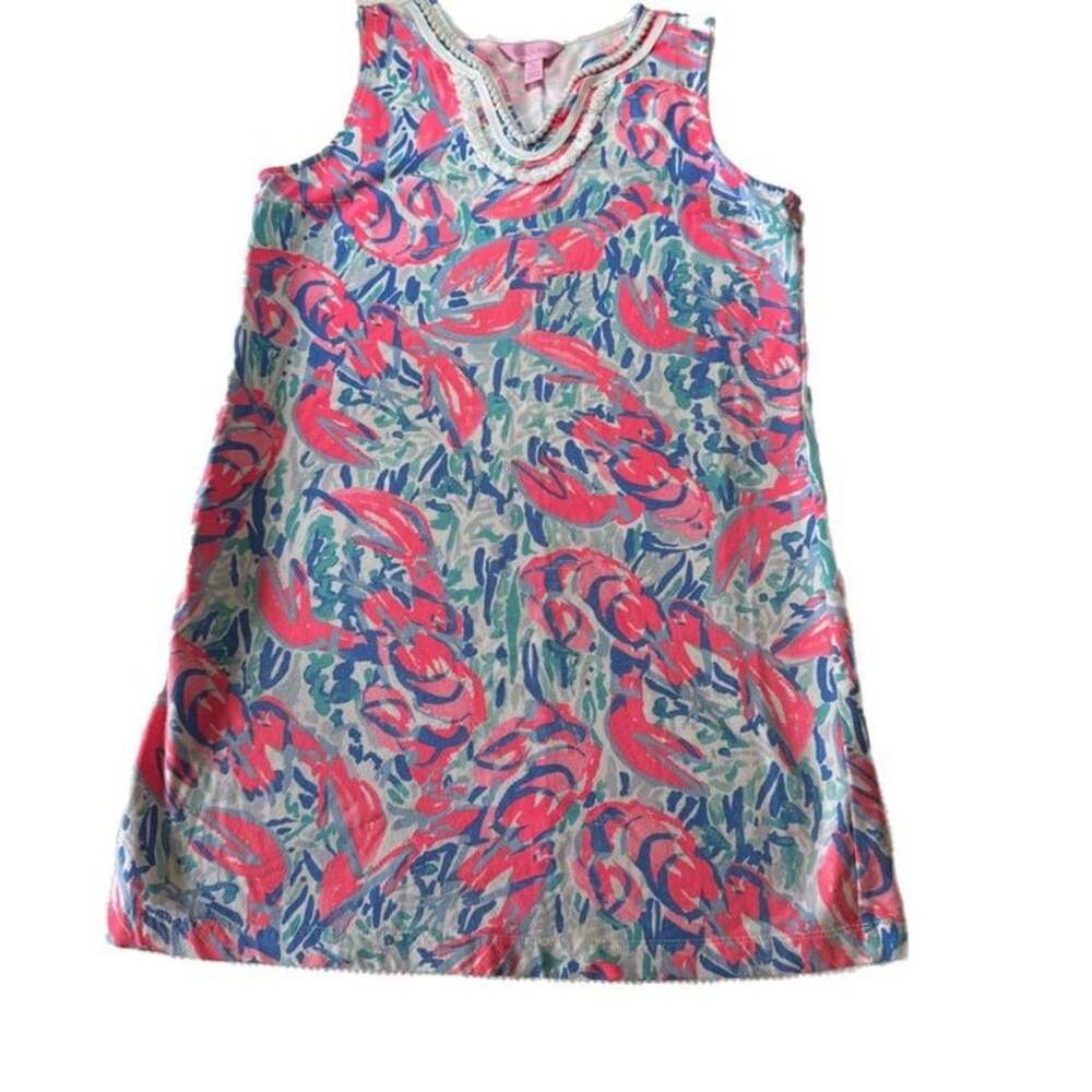 Lilly Pulitzer Lobster Print Tank Dress - Girls XL